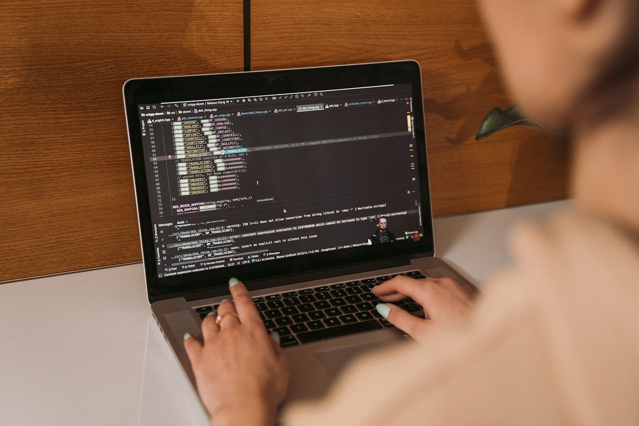 Software professional working at a desk